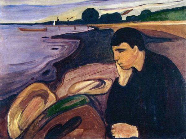 Malinconia, Edvard Munch, olio su tela, 1894-1895